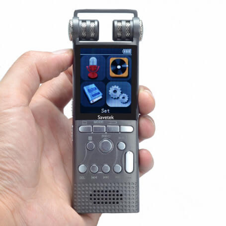 Digitale voice recorder met dubbele microfoon - Dictafoon
