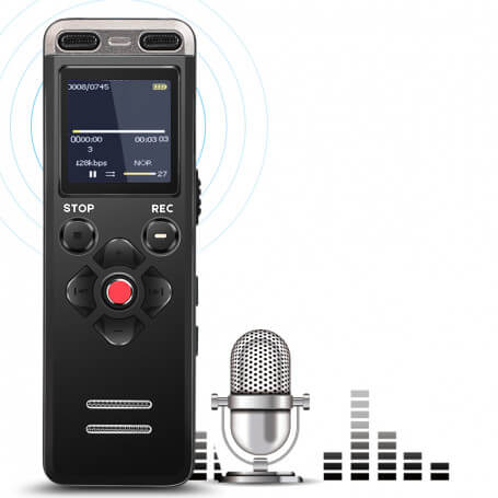 Dictaphone digital profesional portátil compacto - Dictáfono
