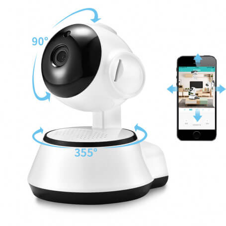 Gemotoriseerde bewakingscamera met tweeweg audio sensor - IP indoor camera