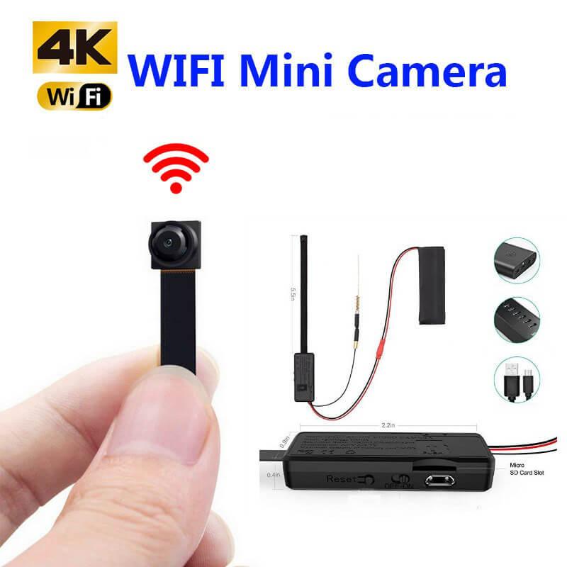 Mini caméra espion Wifi 4K Mémoire Non-inclus