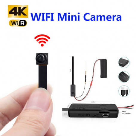 Snake Candles Continuous 4K WiFi mini spy camera Memory Not included