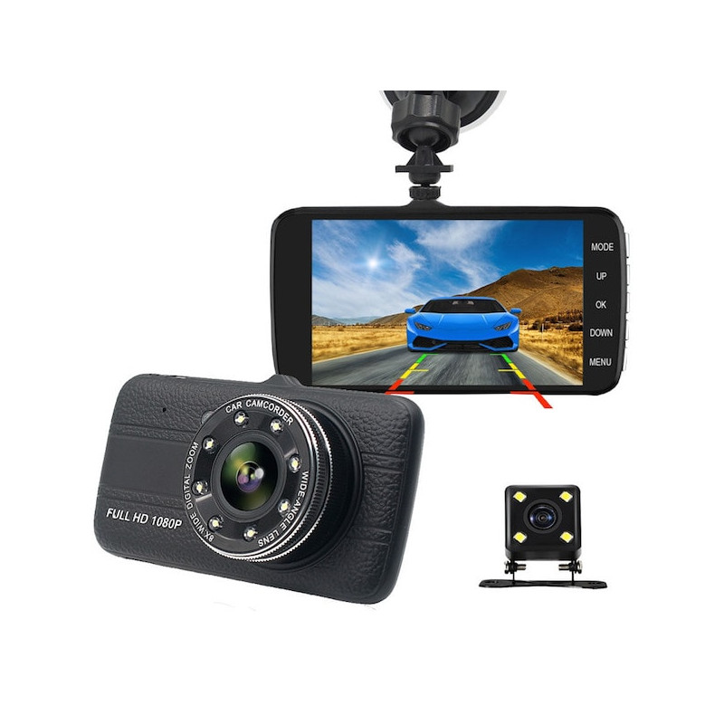kalorie kapok auditorium Full HD Infrared Dash Cam With Dual Cameras Memory Not included