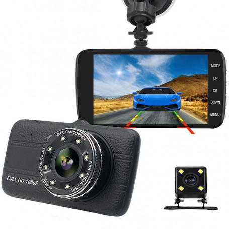 Dashcam Full HD Dual-Objektiv-Nachtsicht - Dashcam