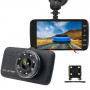 Dashcam Full HD double objectif à vision nocturne - Dashcam