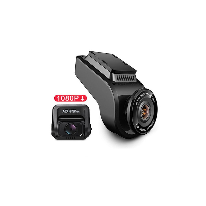 Camera de voiture Dashcam Full-HD avec 2eme camera déportable