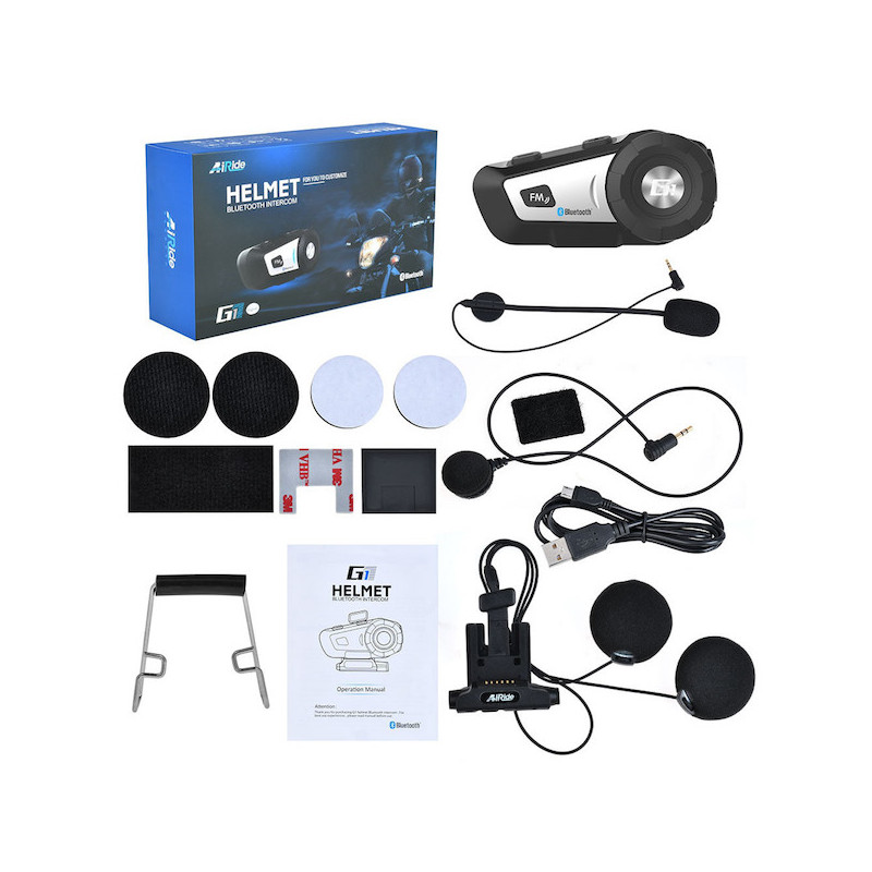 Solo intercom for biker Bluetooth FM radio