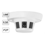 Détecteur de fumée IP HD H.265 3.0MP - 1