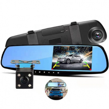 Dubbele camera aan boord achteruitkijk auto Full HD - 6