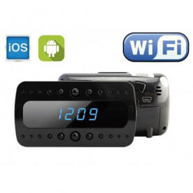 5m pixel WiFi camera alarm clock - Spy camera alarm klok