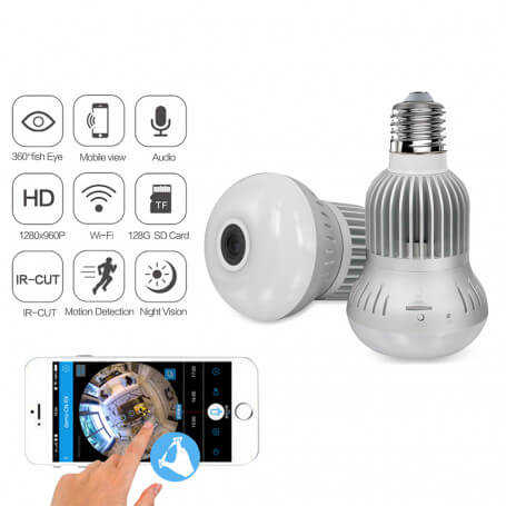 360-graden WiFi High-Definition camera lamp - Camera lamp