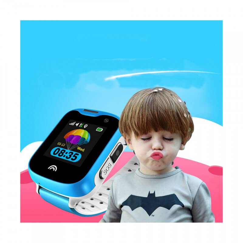 Kind GPS Tracker Uhr mit wasserdichter Kamera Farbe Schwarz