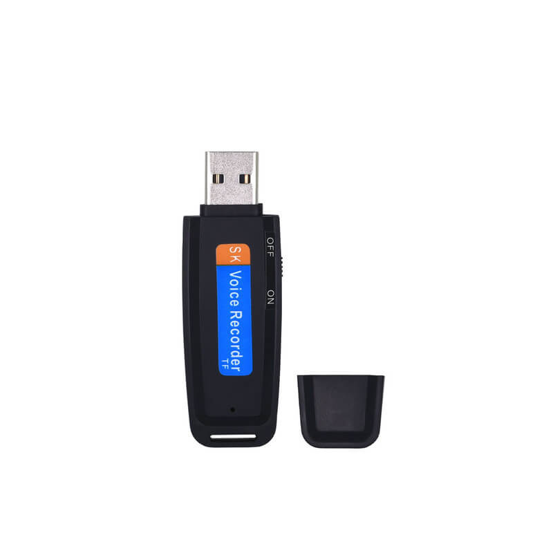 eenheid Gelukkig is dat wijsvinger USB flash drive with a built-in durable microphone Memory Not included
