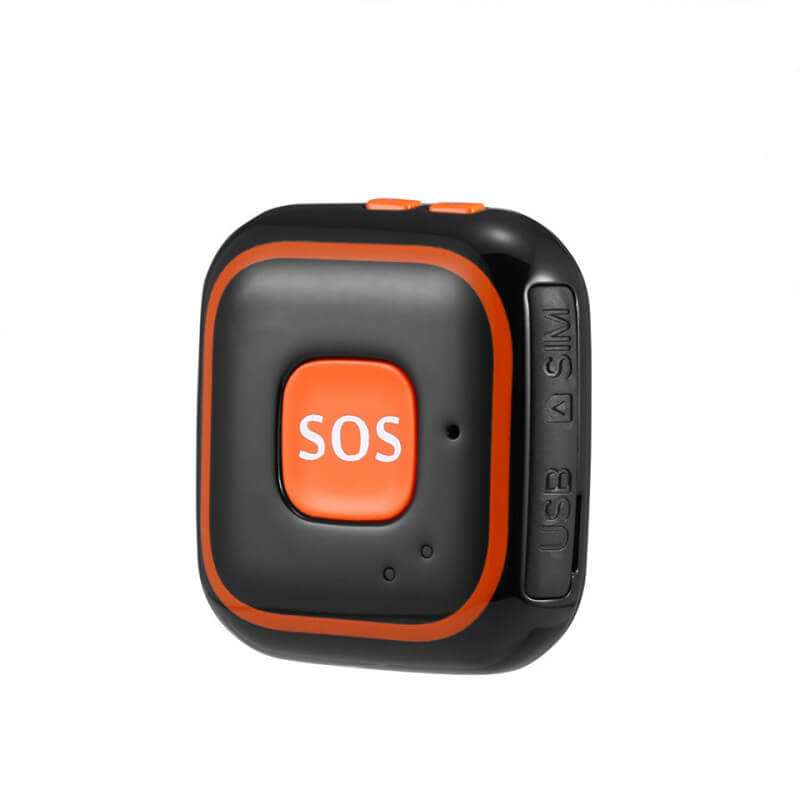 Rastreador GPS SOS para niños con altavoz, seguimiento en tiempo real,  botón SOS, pequeño, ligero, resistente al agua, dispositivo de seguridad
